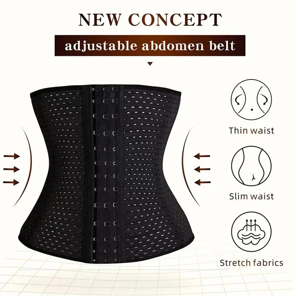 Postpartum Corset & Tummy Shaper – Black