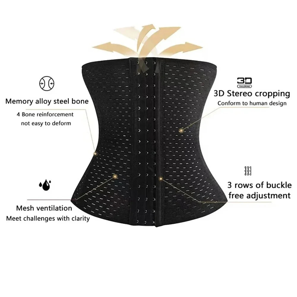 Postpartum Corset & Tummy Shaper – Black
