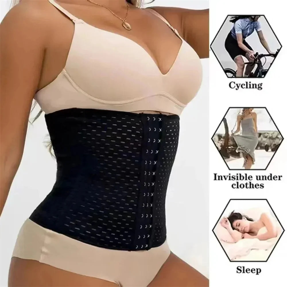 Postpartum Corset & Tummy Shaper – Black